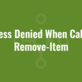 Access Denied When Calling Remove-Item