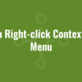 Add a Right-click Context Sub Menu