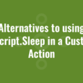 Alternatives to using WScript.Sleep in a Custom Action
