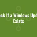 Check If a Windows Update Exists