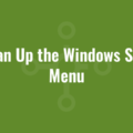 Clean Up the Windows Start Menu