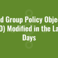 Find Group Policy Objects (GPO) Modified in the Last X Days