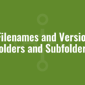 Get Filenames and Versions in Folders and Subfolders