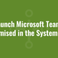 Launch Microsoft Teams Minimised in the System Tray