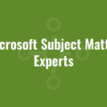 Microsoft Subject Matter Experts