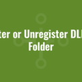 Register or Unregister DLLs in a Folder