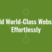 Build World-Class Websites Effortlessly
